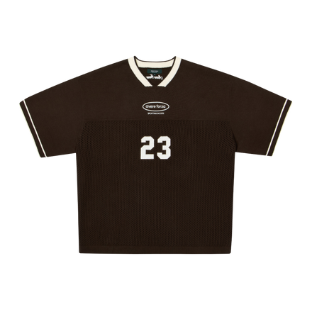 3. Gridiron Knitted Jersey (Brown and Off White)