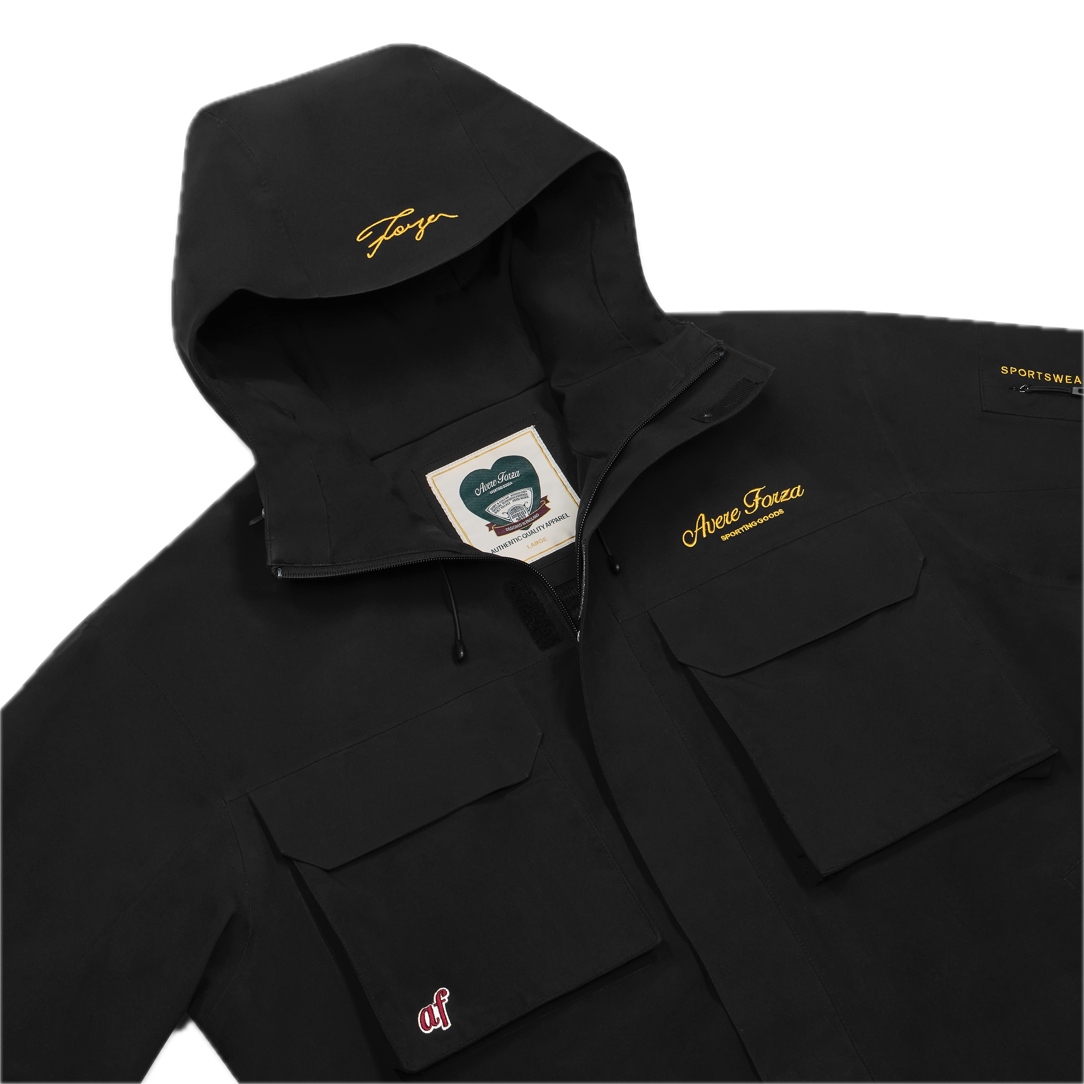 1. BLACK SPORTSWEAR Waterproof Jacket