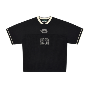 Gridiron Knitted Jersey (Brown and Off White)